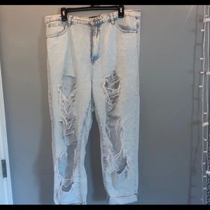 Missguided Riot Jeans - high rise mom jeans